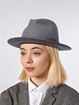 Шляпа BAILEY арт. 6140 DRAPER III (темно-серый)